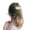 Unique Bargains Women's Double-layer Glossy Ponytail Buckle Hair Clip Gold Tone 1 Set - 3 of 4