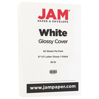 JAM Paper Glossy Paper 80 lbs. 8 1/2" x 11" 01034702F