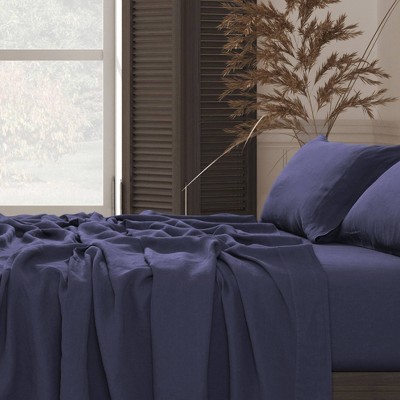 Tribeca Living European Garment Washed Linen Pillowcase Set