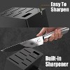 imarku 15-Piece Knife Set with block features premium high-carbon stainless steel blades, ergonomic handles, built-in sharpener, dishwasher safe - 3 of 4