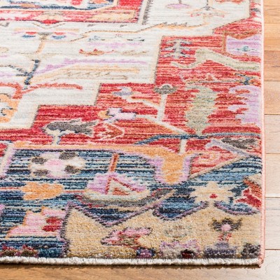 Elysian Fields Red and Cream Hand-Knotted Transitional Area Rug