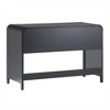 MDF Curved Waterfall Transitional Desk with Drawers and Spacious Work Surface and Statement Pulls and Durable Warp - 3 of 4
