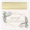 Masterpiece Studios Holiday Collection 15-Count Boxed Embossed Christmas Cards with Foil-Lined Envelopes, 7.8" x 5.6", Modern Christmas (935500) - 2 of 2