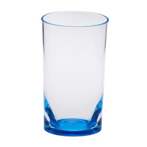 FONTOI Set of 4 DOF 12oz Oval Halo Tritan Glasses Drinking, BPA Free Cocktail Glasses, Drinkware Set, Plastic Water Tumblers - 1 of 4