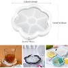 JDICTION Flower Resin Tray Molds 4 PCS - Silicone Coaster/Candle Trinket Tray Molds, Durable for Epoxy Resin DIY, Perfect Holiday Gifts. - 3 of 4