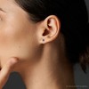 Pompeii3 1Ct TW Amethyst Studs in 10k White or Yellow Gold - 4 of 4