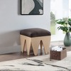 Meridian Furniture,Altair Velour Fur Fabric Bench - 2 of 4