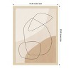 Amanti Art Graphic Shapes a Lines Poster by Elena Ristova Wood Framed Wall Art Print - 3 of 4