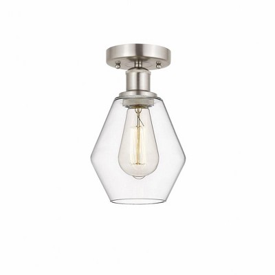 Cindyrella - 1 Light Semi-Flush Mount In Nautiical Style-10.25 Inches Tall and 6 Inches Wide
