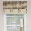 RLF Home Shopaholic Window Treatment Banded Premium Quality Valance 3" Rod Pocket 50" x 16" Ivory - 2 of 3