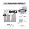 T-Fal 6qt Stainless Steel Pressure Cooker with Straining Basket - 2 of 4