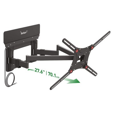 Barkan 13" - 90" Full Motion TV Wall Mount with Integrated HDTV Indoor Antenna