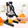 Courant Cast-Iron Orange Juice Squeezer, Stainless Steel Lemon - Sturdy Manual Citrus Press & Juicer with Large  Press Bowl, Black - 3 of 3