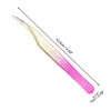 Unique Bargains Women's Durable Dolphin Eyelash Extension Tweezers Rose Red Gold Tone 1 Pc - 2 of 3