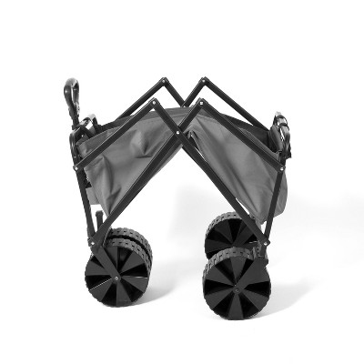 Gray Heavy Duty Steel Frame Collapsible Utility Wagon