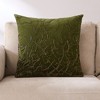 Chuks Collins x Lush Décor Morel Decorative Pillow Cover Green Single 22x22 - 2 of 4