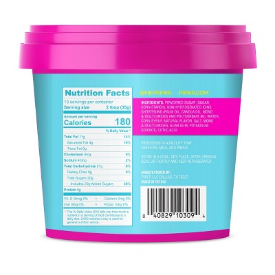 Piiper Vanilla Vibes Buttercream Frosting - 16oz