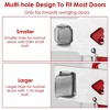 iMountek"2Pcs Portable Travel Door Lock - Anti-Theft Security Latch for Home, Hotel, and Apartment Safety"Black&Red - 2 of 4