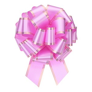 Unique Bargains Large Pull Bow Metallic Car Bows Decorative Gift Wrapping Ribbons - 1 of 4