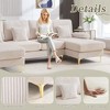 MOONMISS 104" Sectional Couches for Living Room Modular Sofa with Double Chaise U- Shaped Sofa Set with Corduroy Fabric for Living Room - 3 of 4