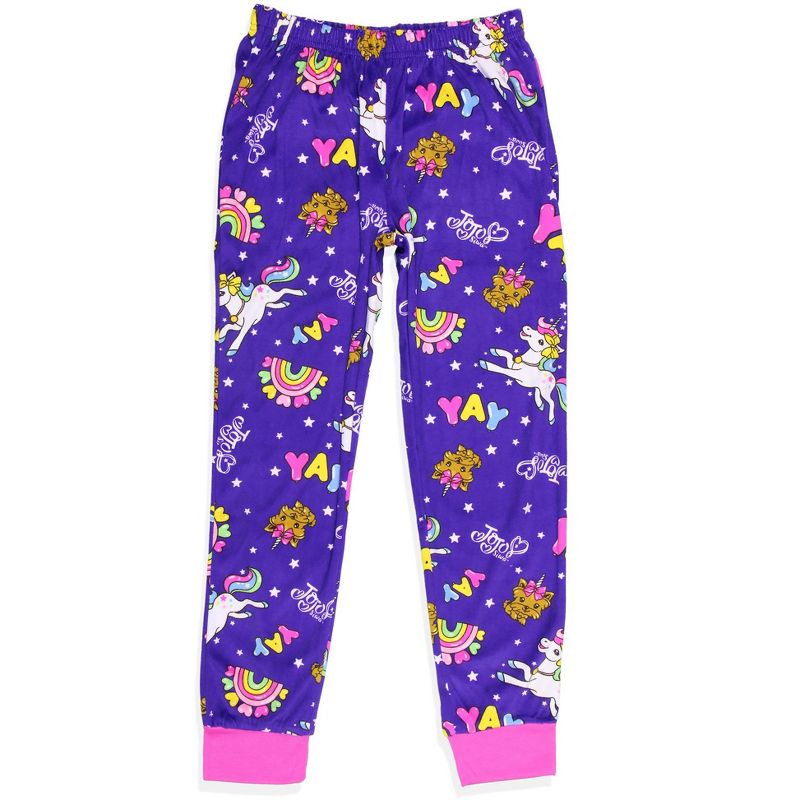 JoJo Siwa Girls' Only Shirt And Pants 2 Piece Pajama Set, 5 of 8