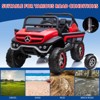 Jojoka 24V 2-Seater Kids Battery Powered Ride-On Truck w/ Remote Control,Extra-Wide Seat,Spring Suspension,LED Lights,Music - 4 of 4