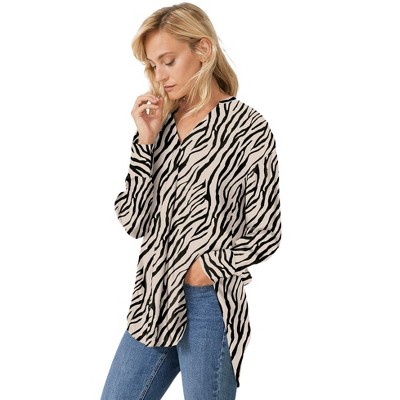 ellos Plus Size Notch V-Neck Tunic