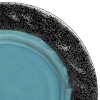 Gibson Elite Dragonstone 16 Piece Stoneware Reactive Glaze Dinnerware Set in Aqua - image 4 of 4