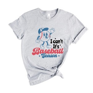 Simply Sage Market Women's I Can't It's Baseball Season Short Sleeve Graphic Tee - 1 of 4