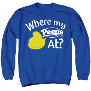 Peeps Easter Where My Peeps At Unisex Adult Crewneck Sweatshirt - 1 of 4