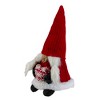 Northlight 13.5" Smiling Woman Gnome Table Top Figure - Red/Gray - 3 of 4