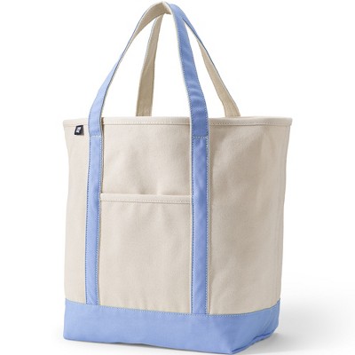 Lands' End Open Top Canvas Tote Bag