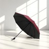 Unique Bargains Umbrella Manual 10-rib Gentleman Check Sun Protection Vinyl Impact Cloth 43.31"x26.77" 1 Pcs - 2 of 4