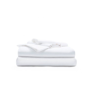 Queen 350 Thread Count Solid Signature Sheet Set White - Miracle Brand