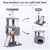 45in Cat Tree Tower with Big Condo for Indoor Cats,Cat Tower with Scratching Post,Scratching Board and Cat Toys - 2 of 4