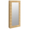 Aghana Digitals White Engineered Wood Wall-Mounted Mirror Jewelry Cabinet with Lock, 12 - 2 of 4
