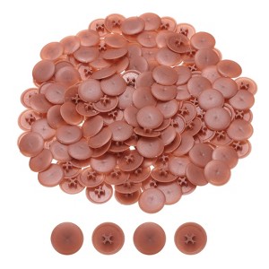 Unique Bargains Plastic Decoration Furniture White Screw Cap Covers - 1 of 3
