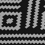 black, gray geometric