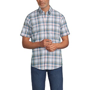 Lands' End Men's Short Sleeve No Iron Twill Shirt - 1 of 3