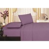 Plazatex Vine Print 90GSM Brushed Microfiber Soft Wrinkle Free Sheet Set Purple - 2 of 2