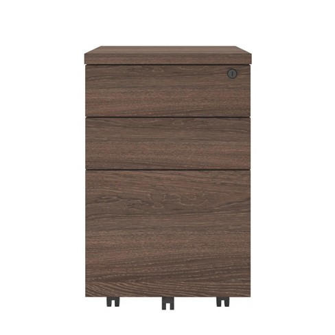 Decatur Mobile File Cabinet Medium Brown Room Joy Target