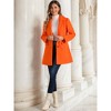 INSPIRE CHIC Women's Notched Lapel Single Breasted Outwear Fall coat - 2 of 4