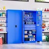 Mlezan Metal Garage Cabinet:Locking Doors,Drawers,Pegboard. 71" Heavy-Duty Steel Cabinet for Garage,Warehouse,or Basement Tool Storage. - 2 of 4