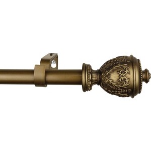 Urbanest 1-inch Diameter Grecian Urn Adjustable Single Drapery Curtain Rod - 1 of 4