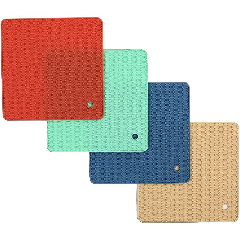 Silicone Trivets, Pot Holders for Kitchen (7 Inches, 4 Pack), 5 of 10
