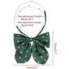 Elerevyo Women's Pre-tied Adjustable Straps Polka Dots Uniform Casual Bow Ties - 2 of 4