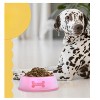 Noa Store Non-Slip Feeding Station Plastic Dog Bowls-Pink - 2 of 4