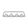 4 Vase Bud Vase Holder Black Cast Iron & Glass by Foreside Home & Garden - 3 of 4