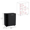 Vynxaria Wick Bar Cart with Integrated Wine Storage, Spacious Cabinet, Smooth Rollers - 3 of 4