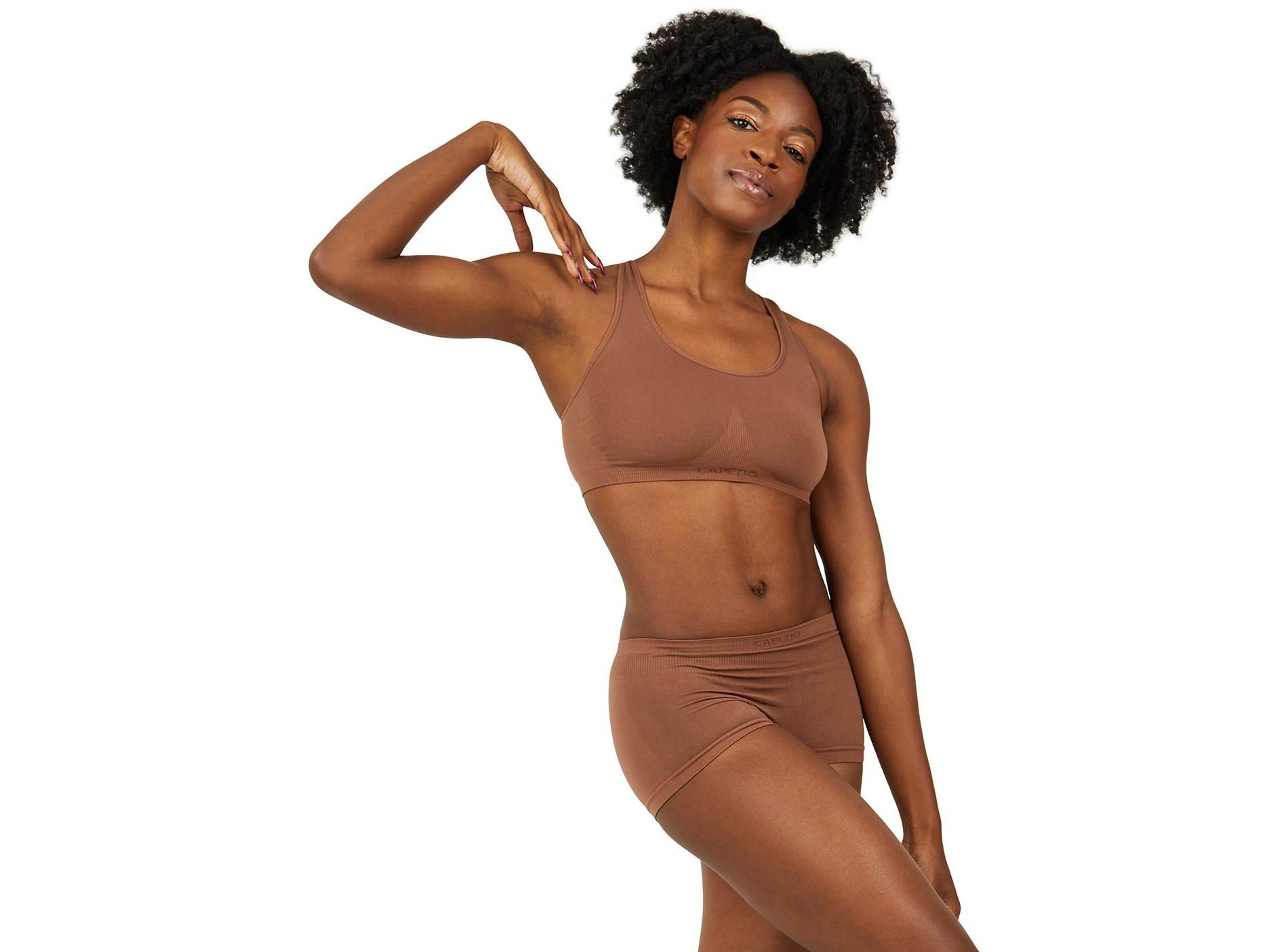 Capezio Women's Seamless Racerback Sports Bra